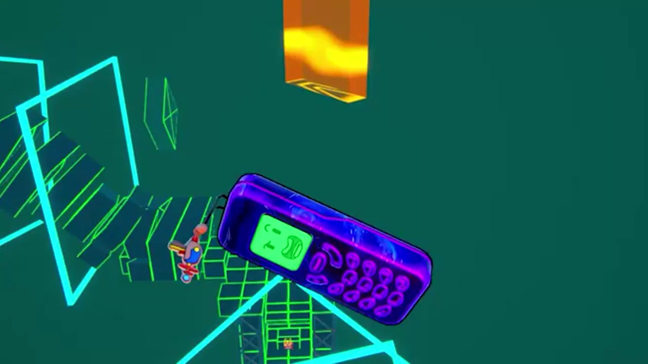 Starting a timed speedrun climb in Flipping is Hard with fast aerial rotation control